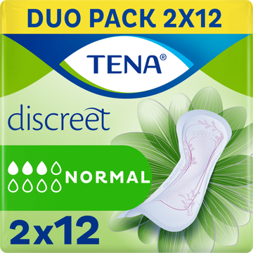 Tena Lady Discreet Normal Verbanden Duo Pack 2 x 12 Stuks