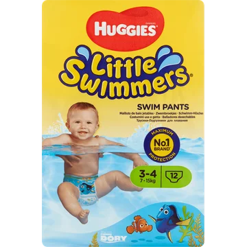 Huggies Little Swimmers Zwembroekjes Maat 3-4 7-15 kg 12 Stuks