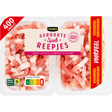 Jumbo Gerookte Spekreepjes Voordeelverpakking 400 g