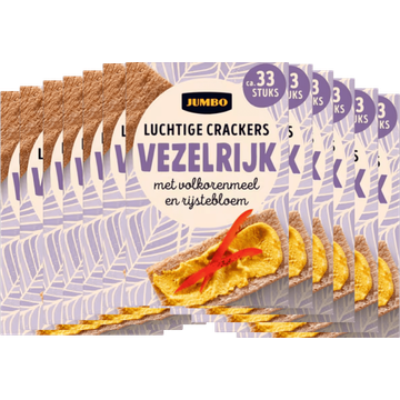 Jumbo Luchtige Crackers Volkoren met Rijstebloem 12 pack