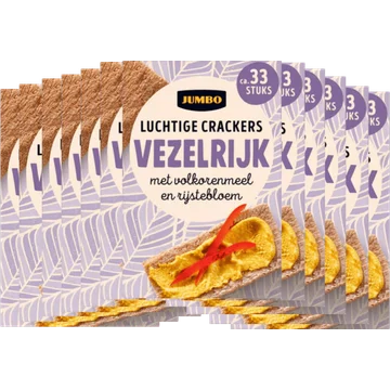 Jumbo Luchtige Crackers Volkoren met Rijstebloem 12 pack