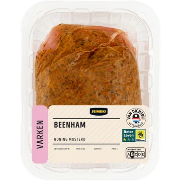 Jumbo Beenham Honing-Mosterd ca. 510g