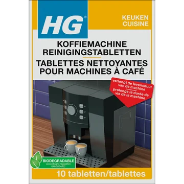 HG koffiemachine reinigingstabletten 10 stuks