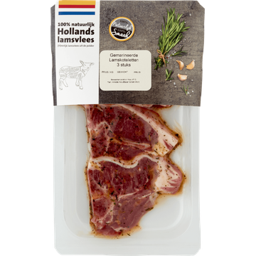 Gemarineerde Lamskoteletten 3 Stuks ca. 340 g