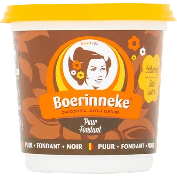Boerinneke Chocopasta Puur Fondant Suikervrij 400 g