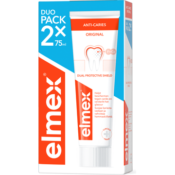 Elmex® Anti-Caries Tandpasta Voordeelverpakking 2 x 75ML