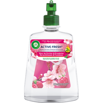 Air Wick - Active Fresh Automatische Luchtverfrisser Navulling - Kersenbloesem & Framboos 228ml