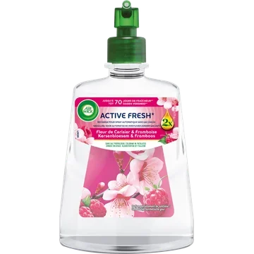 Air Wick - Active Fresh Automatische Luchtverfrisser Navulling - Kersenbloesem & Framboos 228ml
