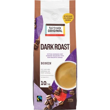 Fairtrade Original Dark Roast Bonen 500 g