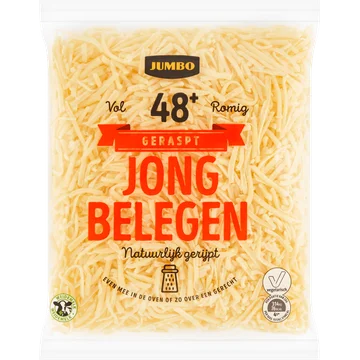 Jumbo Geraspte Kaas Jong Belegen 48+ 175 g