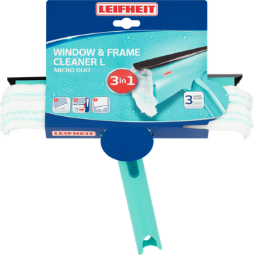 Leifheit Window & Frame Cleaner L Micro Duo 3 in 1