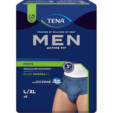TENA Men Active Fit Pants Large 8 Stuks