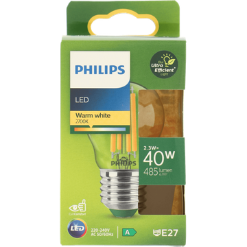 Philips Ultra Efficient LED Kogellamp E27