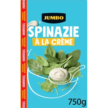 Jumbo Spinazie à la Crème Voordeelverpakking 750 g