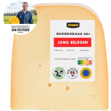Jumbo Boerenkaas 48+ Jong Belegen Stuk ca. 447 g
