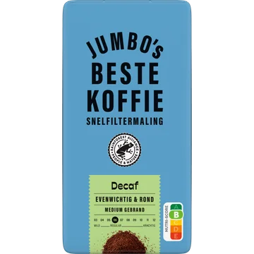 Jumbo's Beste Koffiebonen Decaf 500 g