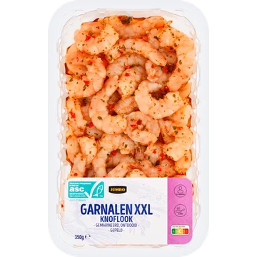 Jumbo Garnalen XXL Knoflook 350 g