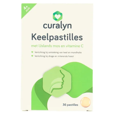 Curalyn keelpastilles + vitamine C, 36 stuks