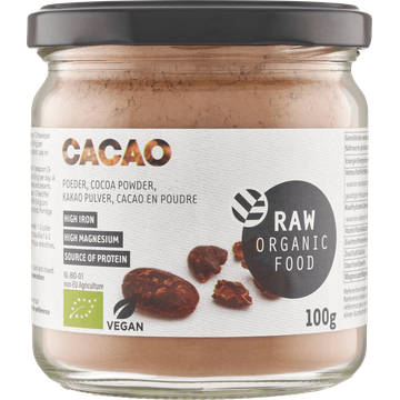 Raw Organic Food Cacaopoeder 100 g