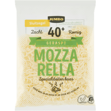 Jumbo Geraspte Mozzarella 40+ 150 g