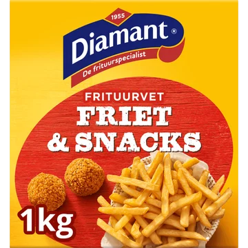 Diamant Friet & Snacks Vast Frituurvet 4 x 250 g