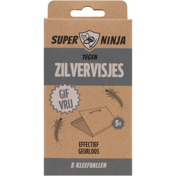 Super Ninja Tegen Zilvervisjes 3 Stuks
