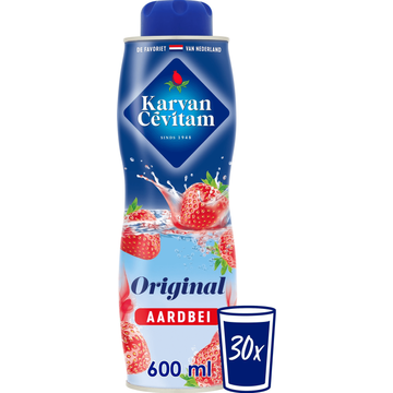 Karvan Cévitam Aardbei Original Siroop, 600 ml