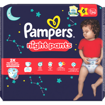 Pampers Night Pants Maat 6, 30 luierbroekjes