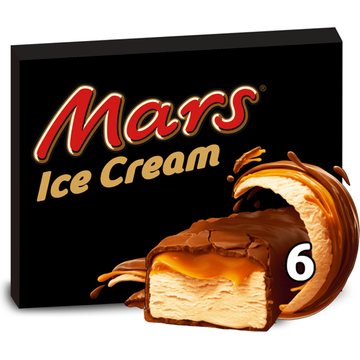 Mars Ijs repen chocolade caramel 6-pack