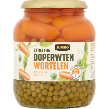 Jumbo Extra Fijn Doperwten Wortelen 680 g