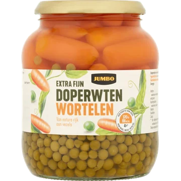 Jumbo Extra Fijn Doperwten Wortelen 680 g
