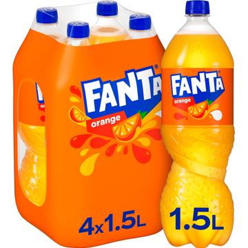 Fanta Orange Frisdrank 4 x 1,5 L