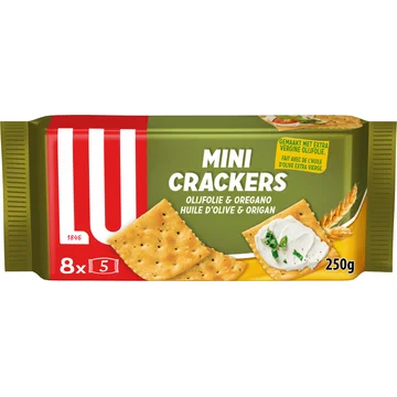 LU Mini Crackers Olijfolie & Oregano 8 x 5 Stuks 250g