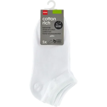 HEMA Dames Enkelsokken met Katoen Maat 35-38 5 Stuks