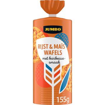Jumbo Rijst & Maïs Wafels met Barbecuesmaak 155 g