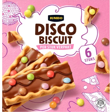 Jumbo Disco Biscuit 6 Stuks