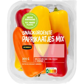 Jumbo Snackgroente Paprikaatjes Mix 300 g
