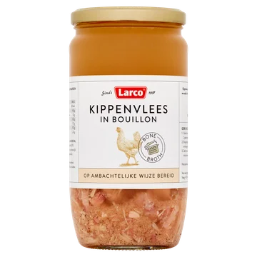Larco Kippenvlees in Bouillon 800 ml