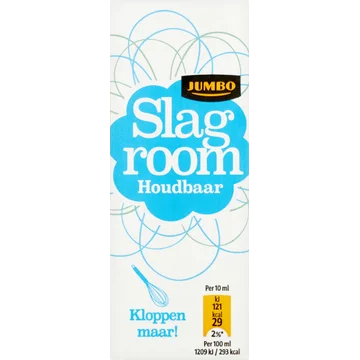 Jumbo Houdbare Ongeklopte Slagroom 200 ML