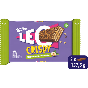 Milka LEO Crispy Choco (5x31g) 155g