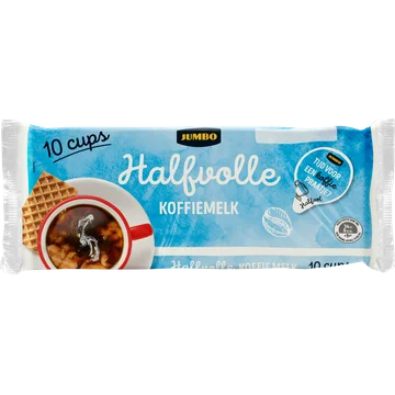 Jumbo Halfvolle Koffiemelk Cups 10 Stuks