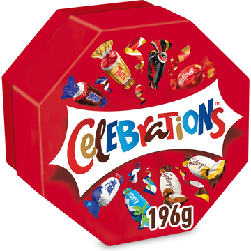 Celebrations Chocolaatjes mix cadeau uitdeelverpakking 196g