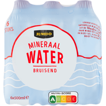 Jumbo Mineraalwater Bruisend 6 x 500ML