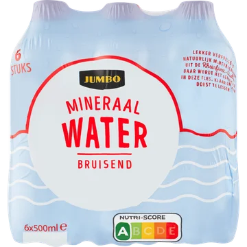 Jumbo Mineraalwater Bruisend 6 x 500ML