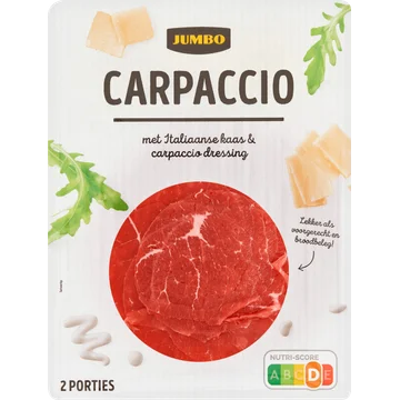 Jumbo Carpaccio met Italiaanse Kaas & Dressing 120 g