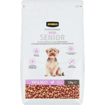 Jumbo Hondenbrokken Mini Adult Kip & Rijst 1,5 kg