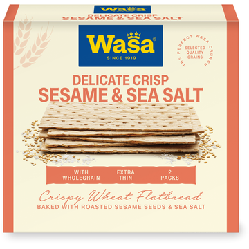 Wasa Delicate Crisp Sesame & Sea Salt 190 g