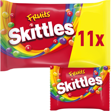 Skittles Fruits Vegan Uitdeelzak 11 Stuks