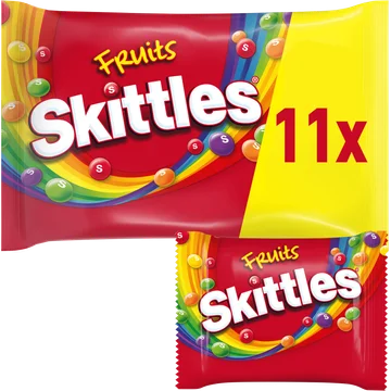Skittles Fruits Vegan Uitdeelzak 11 Stuks