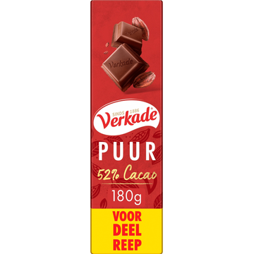 Verkade Puur Voordeelreep 180 g